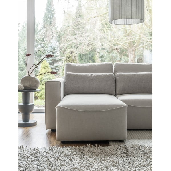 Krémová rozkládací rohová pohovka (do "U") Homely Tommy – Miuform-image-4