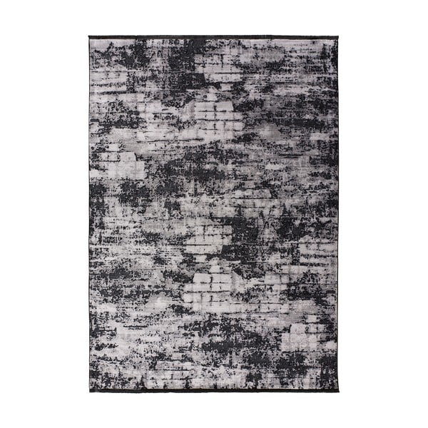 Černo-šedý koberec 290x200 cm Deluxe Difuminada Plata - Universal