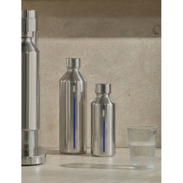 Lahev pro výrobník sody z nerezové oceli ve stříbrné barvě Brus – Stelton-image-3