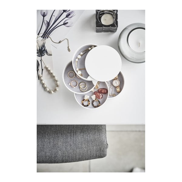 Bílá patrová šperkovnice YAMAZAKI Tower, ⌀ 10 cm-image-3