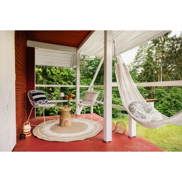 Kulatý venkovní koberec v přírodní barvě ø 150 cm - NORTHRUGS-image-2