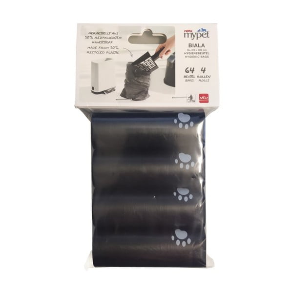 Černé sáčky na kočičí stelivo v sadě 4 ks 11x18 cm Biala – Rotho-image-1