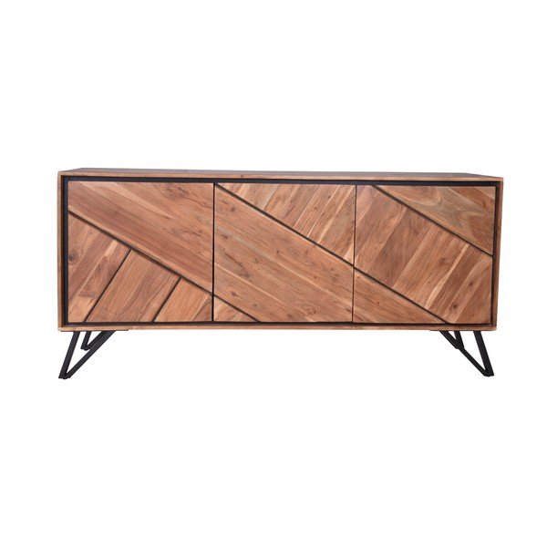 Komoda z masivu akácie v přírodní barvě 150x76x40 cm Ambala – Interia Home & Living