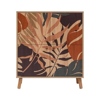Skříňka v dekoru dubu v přírodní barvě 95x111 cm Multilux – Kalune Design