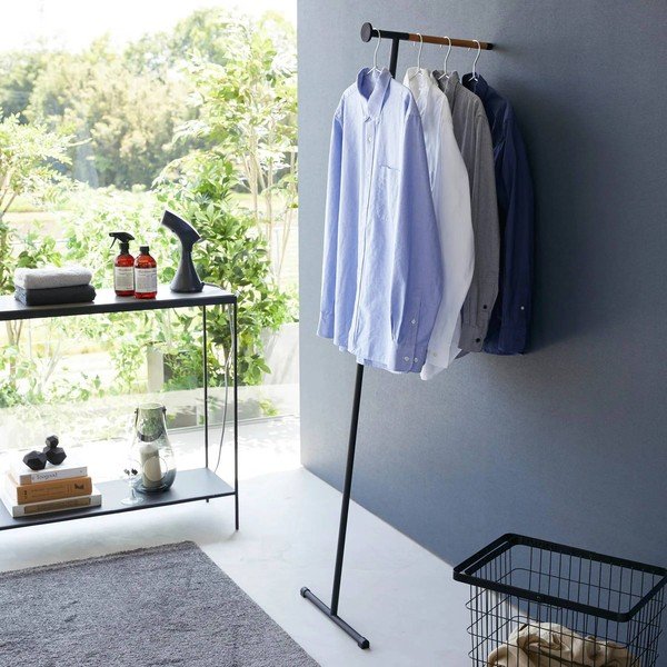 Černý kovový nástěnný věšák 38,5 cm Tower – YAMAZAKI-image-2