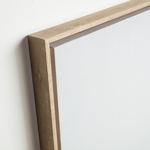 Bílý obraz v rámu Kave Home Abstract, 60 x 90 cm-image-1