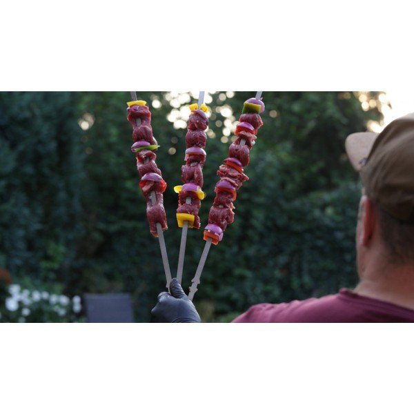 Jehly na špíz v sadě 3 ks z nerezové oceli Rotisserie – Remundi-image-1