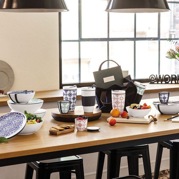 Zeleno-bílý porcelánový cestovní hrnek Villeroy & Boch Like To Go, 350 ml-image-4