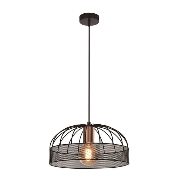 Černé kovové závěsné svítidlo ø 30 cm Levi – Candellux Lighting