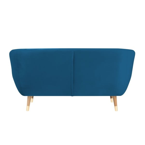 Modrá sametová pohovka Mazzini Sofas Benito, 158 cm-image-4