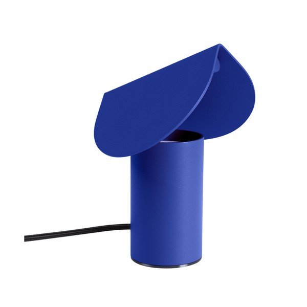 Tmavě modrá hliníková LED stolní lampa (výška 15 cm) BISCUIT – Thoro