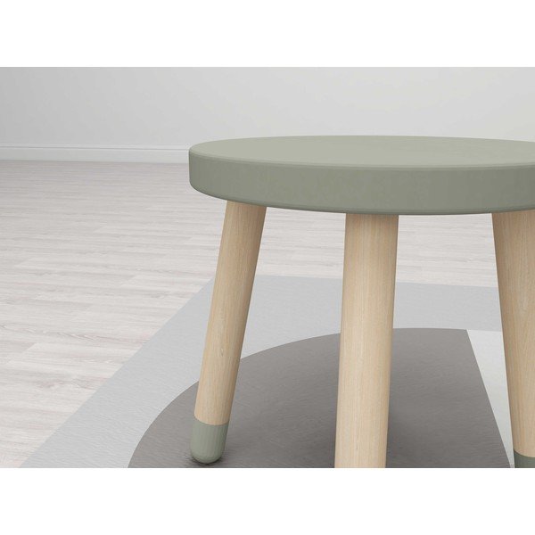 Světle zelená dětská stolička Flexa Dots, ø 30 cm-image-3