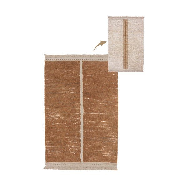 Bavlněný koberec v béžovo-cihlové barvě 170x240 cm Duetto Toffee – Lorena Canals