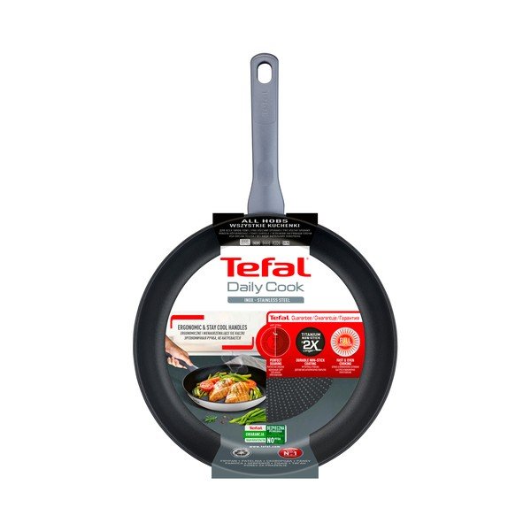 Nerezová pánev s nepřilnavým povrchem ø 28 cm Daily Cook G7300655 – Tefal-image-3