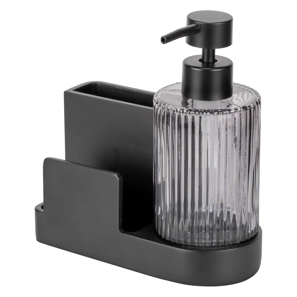 Černý polyresinový stojan na mycí prostředky Pina – Wenko