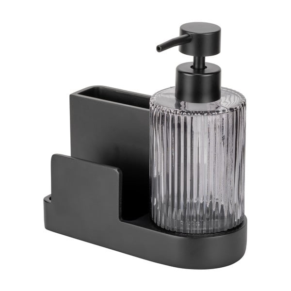 Černý polyresinový stojan na mycí prostředky Pina – Wenko