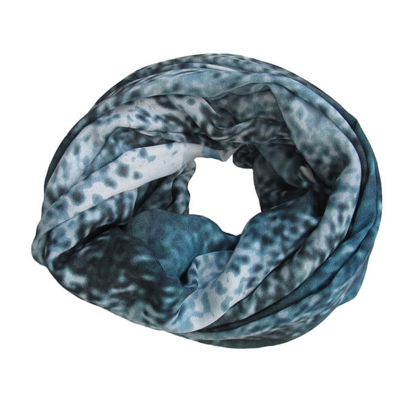 Vlněný šátek s kašmírem Happy Cow Blue, 130 cm