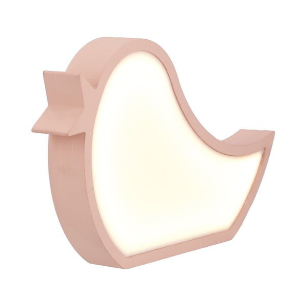Růžová dětská lampička Bird – Candellux Lighting-image-1