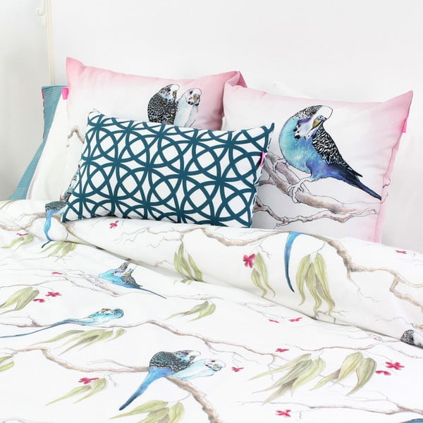 Sada 2 bavlněných povlaků na polštář Happy Friday Eucalyptus-image-1