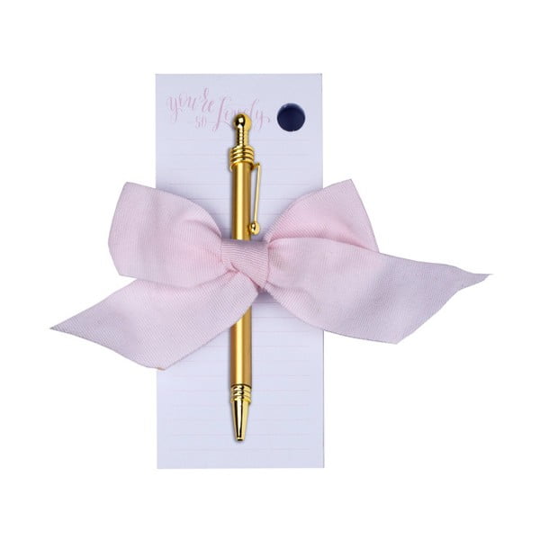 Bloček na poznámky s propiskou Tri-Coastal Design Rosé-image-1