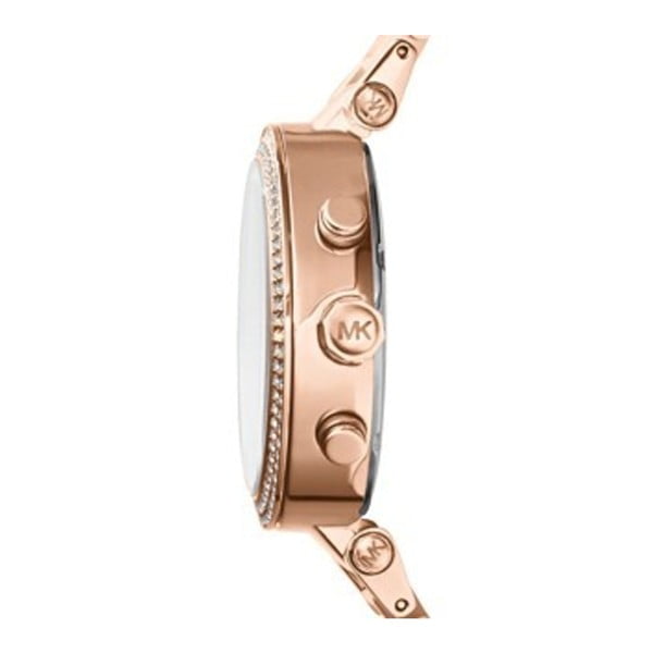 Dámské růžové hodinky s detaily v barvě růžového zlata Michael Kors Blush-image-2