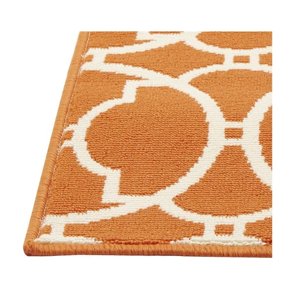 Oranžový venkovní koberec Floorita Interlaced, 133 x 190 cm-image-4