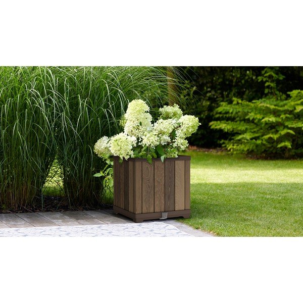 Plastový samozavlažovací květináč Deco Square – Keter-image-4