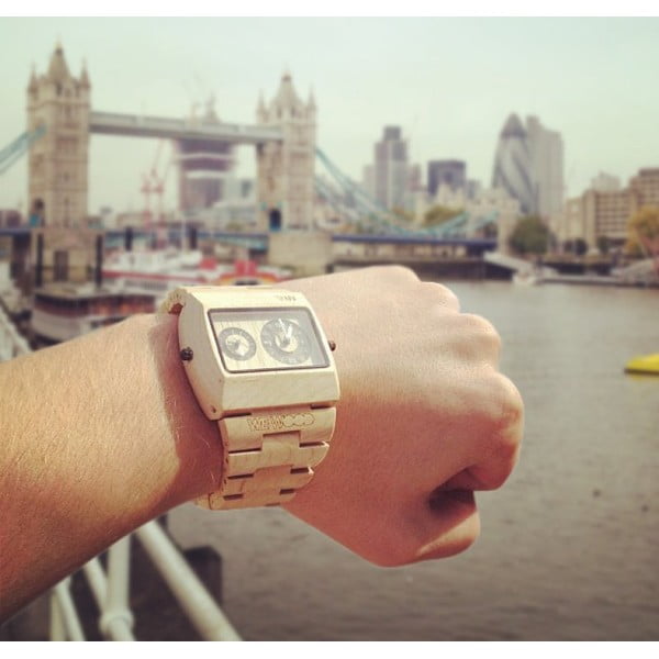 Dřevěné hodinky Jupiter Beige-image-4