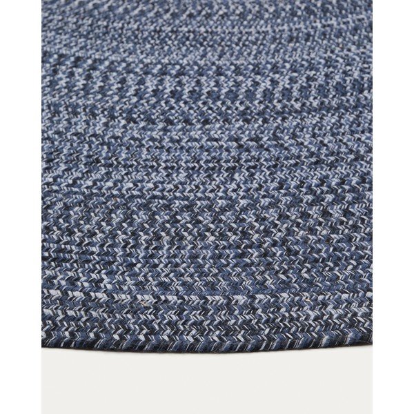 Tmavě modrý venkovní koberec z recyklovaných vláken 200x300 cm Sadent – Kave Home-image-4