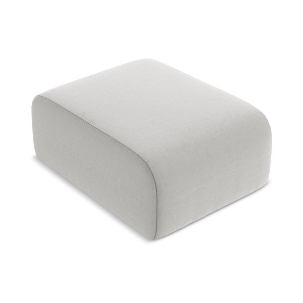 Světle šedá sametová podnožka Lani – Makamii-image-1