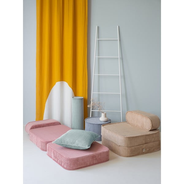 Růžové manšestrové dětské křesílko Flip – Wigiwama-image-4