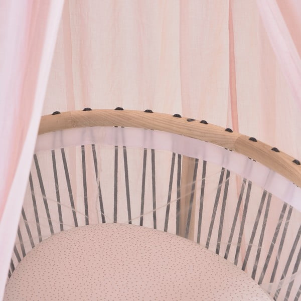 Světle růžový bavlněný baldachýn Carelene – Kave Home-image-2