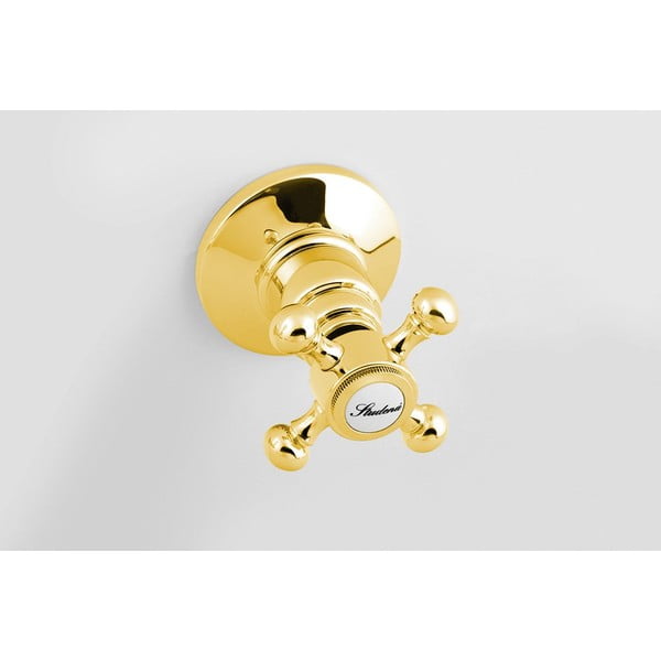 Podomítková sprchová baterie ve zlaté barvě (2 výstupy) Antea – Sapho-image-1