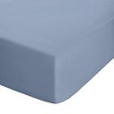 Modré napínací perkálové prostěradlo 150x200 cm Easy Iron Percale – Catherine Lansfield