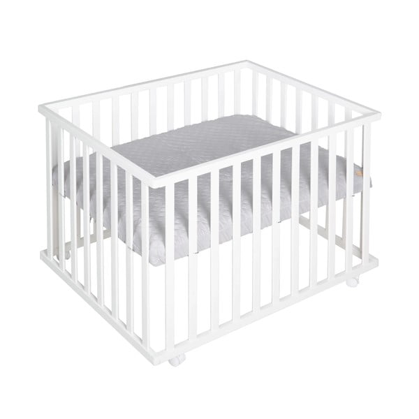Bílá dětská ohrádka 100x75 cm Roba style – Roba-image-2