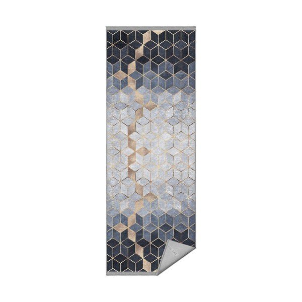 Modro-šedý koberec běhoun 80x200 cm – Mila Home