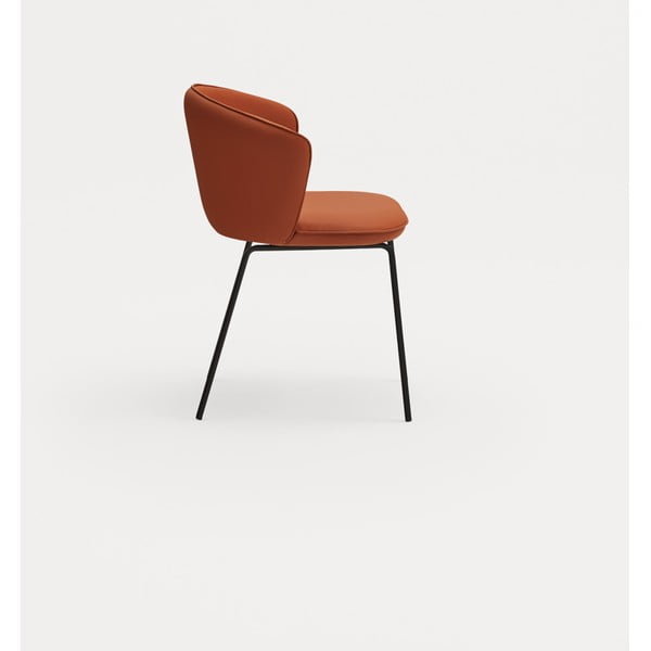 Oranžová čalouněná jídelní křesla v sadě 2 ks Add – Teulat-image-3