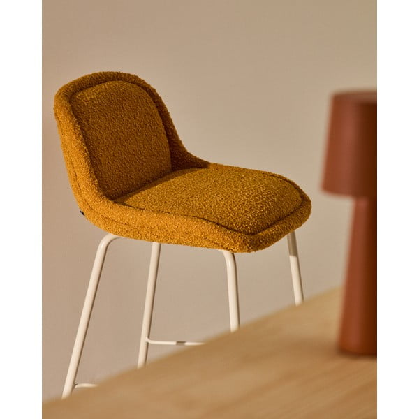 Barová židle v hořčicové barvě (výška sedáku 65 cm) Aimin – Kave Home-image-1
