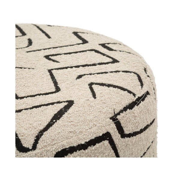 Béžový taburet z textilie bouclé Nairobi – Mauro Ferretti-image-2