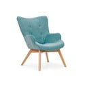 Tyrkysové manšestrové křeslo Niko – Ropez