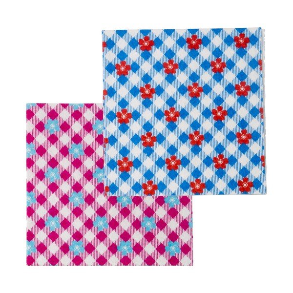 Sada 6 hadříků Gingham-image-2
