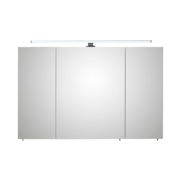Bílá závěsná koupelnová skříňka se zrcadlem 110x70 cm Set 360 - Pelipal