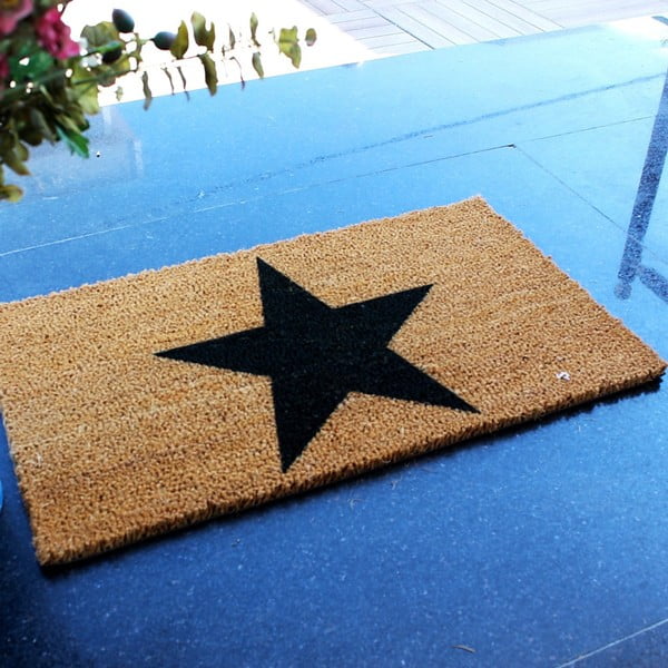 Rohožka Doormat Black Star, 70 x 40 cm