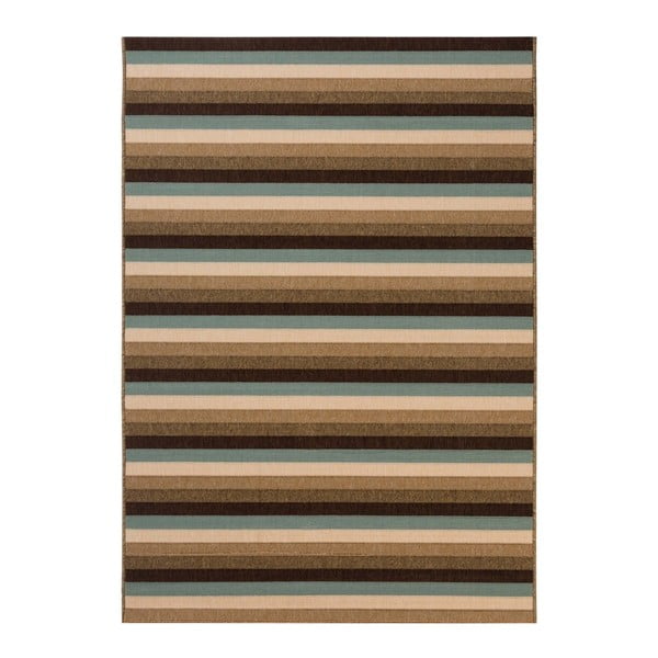 Hnědo-béžový koberec vhodný do exteriéru Verandal, 170 x 120 cm