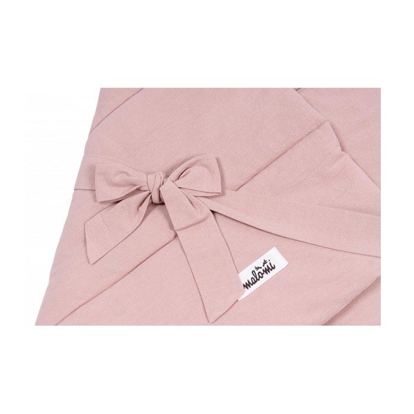 Růžová bavlněná dětská zavinovačka 75x75 cm – Malomi Kids-image-2