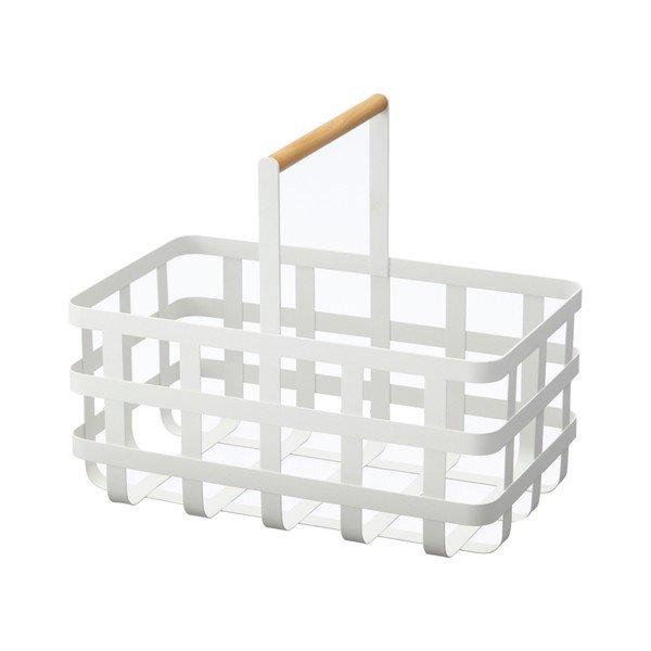 Bílý úložný košík YAMAZAKI Tosca