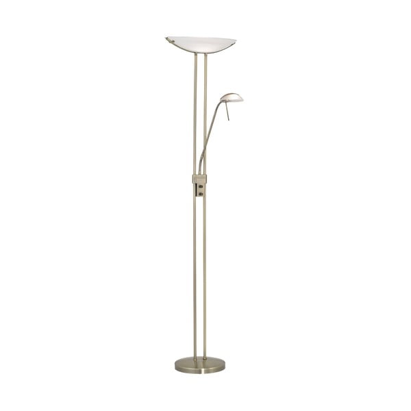 Stojací lampa v bronzové barvě se skleněným stínidlem (výška 180 cm) BAYA – EGLO