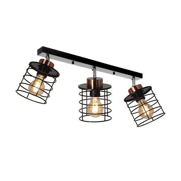 Černé kovové stropní svítidlo 12x56 cm Glob – Candellux Lighting