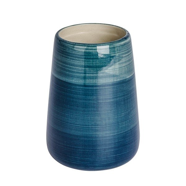 Petrolejově modrý kelímek na zubní kartáčky Wenko Pottery-image-1