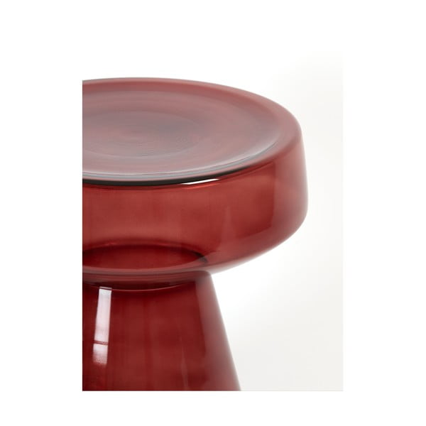 Skleněný kulatý odkládací stolek ø 37 cm Dakwa – Light & Living-image-2